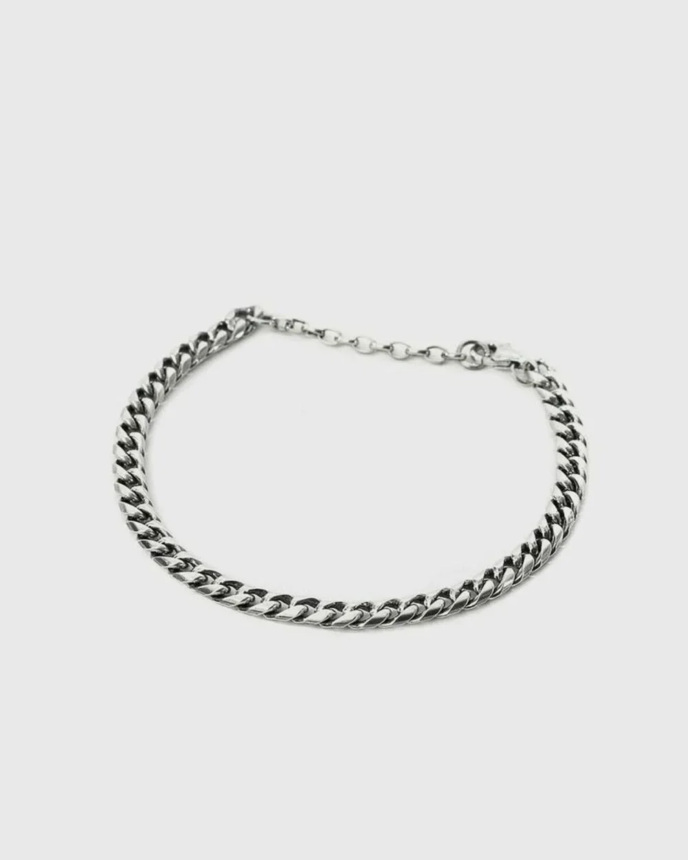 Serge DeNimes 925 Sterling Sliver Scale Concave Curb Chain Bracelet